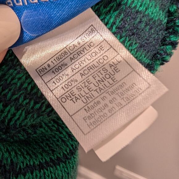 Adidas Notre Dame Hat Winter Cap Blue/Green Ski Snow Football Season - Size OS - Picture 6 of 8